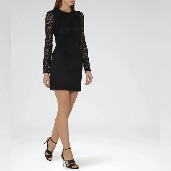 REISS Prim Lace Dress size 6 - Picture 13 of 16